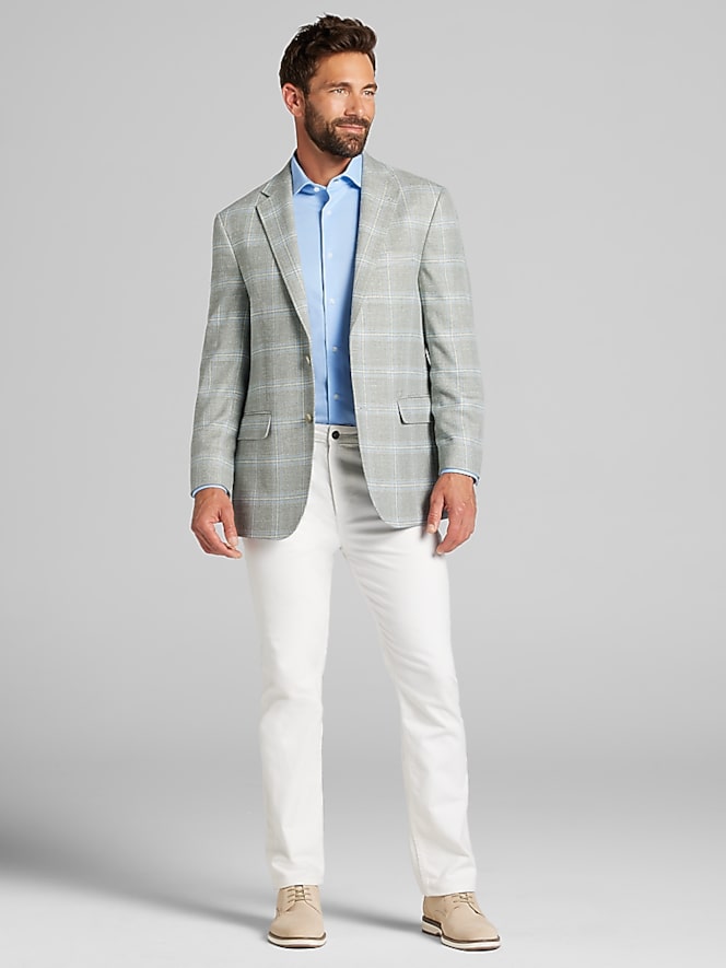 Joseph Abboud Modern Fit Plaid Sport Coat