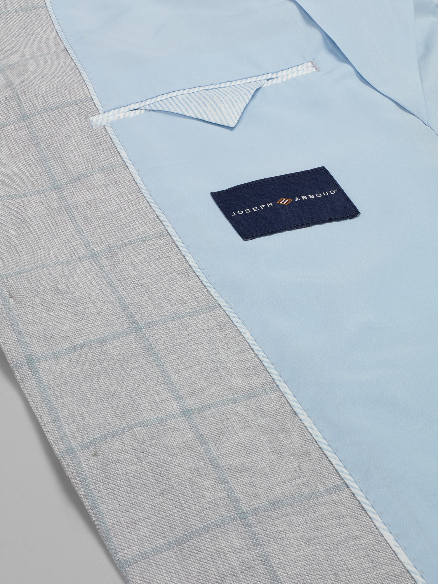 Modern Fit Windowpane Plaid Linen-Blend Sport Coat