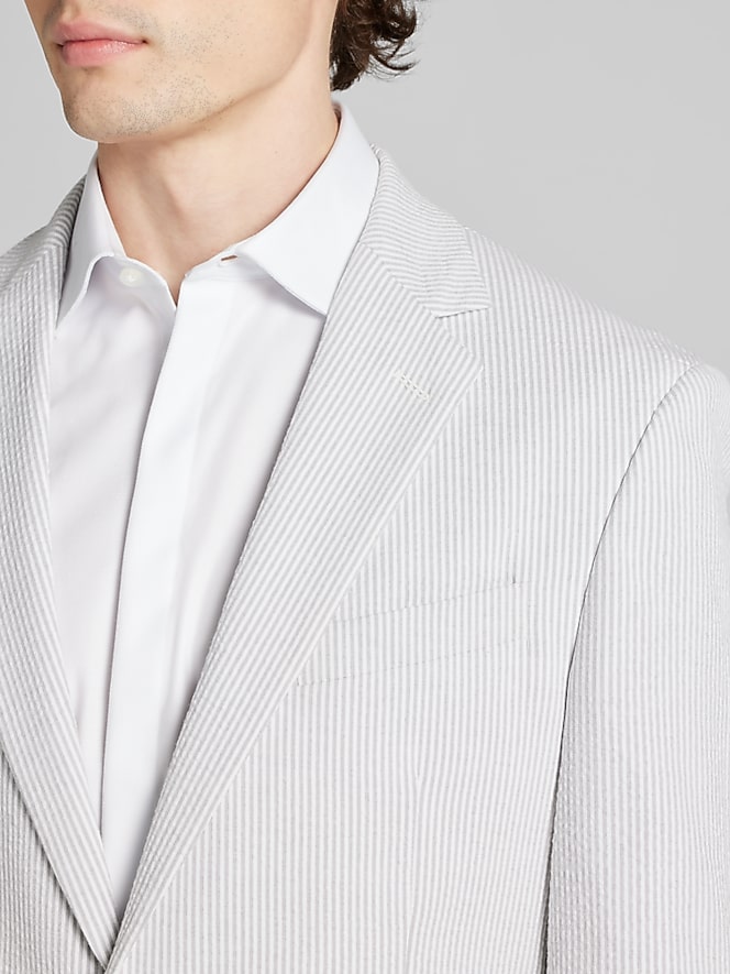 Wilke-Rodriguez Wilke-Rodriguez Modern Fit Cotton Blend Sportcoat