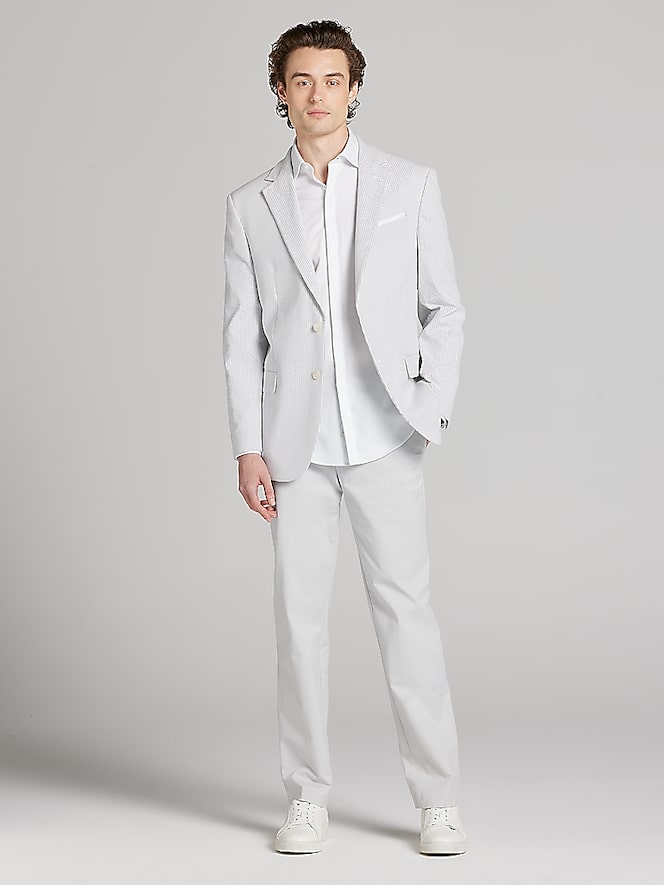 Wilke-Rodriguez Wilke-Rodriguez Modern Fit Cotton Blend Sportcoat