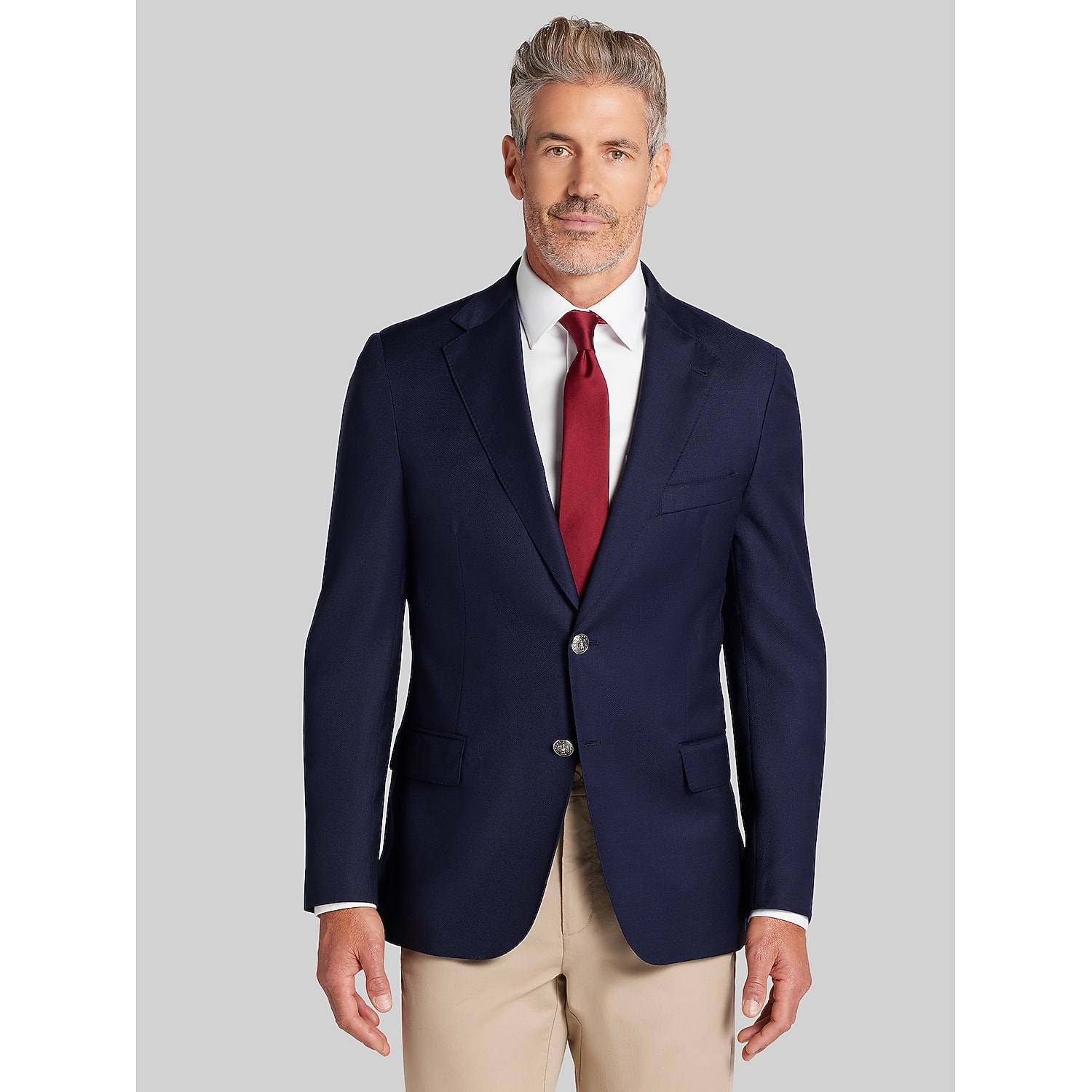 Joseph Abboud Men's Modern Fit Blazer, Navy / Blue - Size: 40 Regular