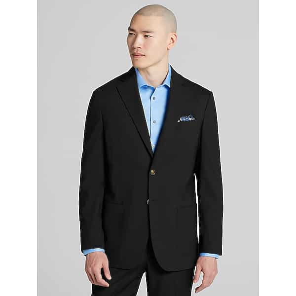 Joseph Abboud Big & Tall Men's Modern Fit Blazer Black - Size: 48 Short