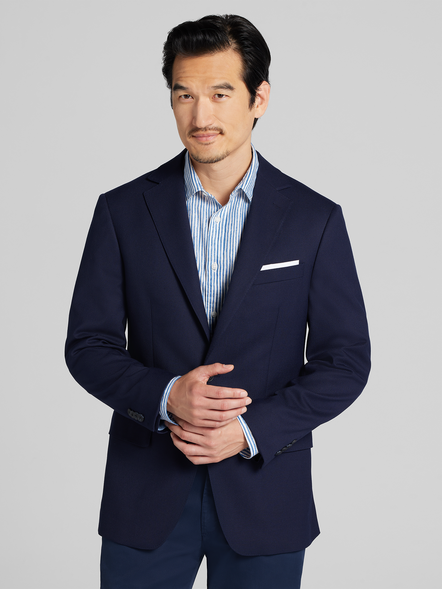 Awearness Kenneth Cole CHILLFLEX Modern Fit Blazer, Navy - Blue