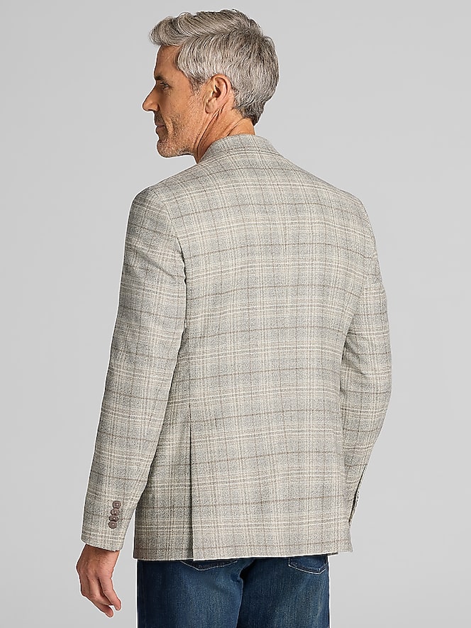 Joseph Abboud Classic Fit Windowpane Plaid Sport Coat