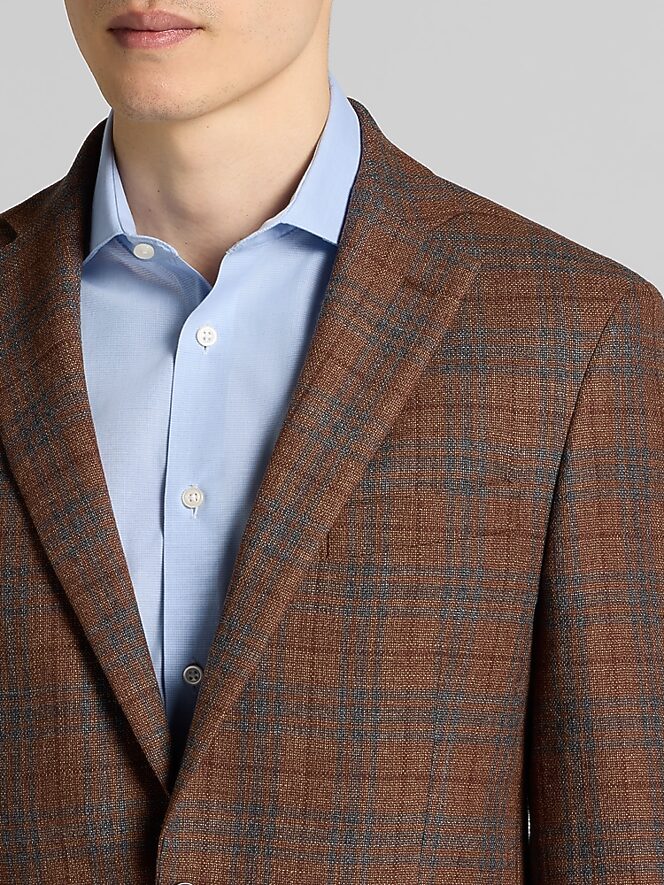 Wilke-Rodriguez Modern Fit Plaid Sport Coat