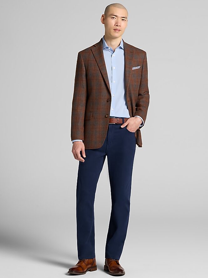 Wilke-Rodriguez Modern Fit Plaid Sport Coat