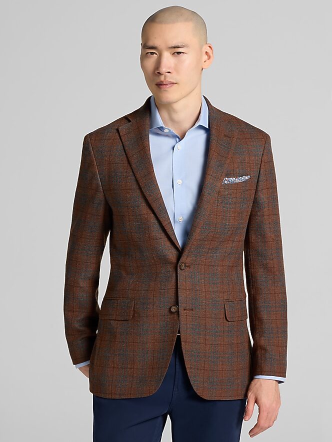 Wilke-Rodriguez Modern Fit Plaid Sport Coat