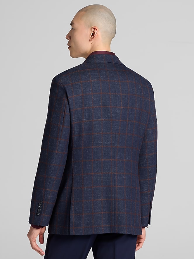 Wilke-Rodriguez Modern Fit Windowpane Plaid Sport Coat