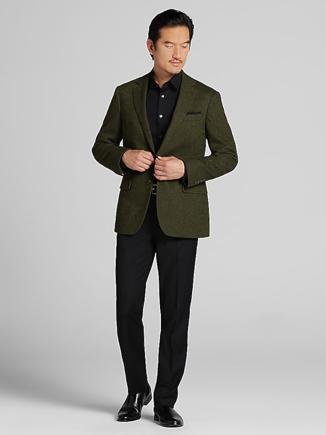 Wilke-Rodriguez Modern FIt Herringbone Sport Coat