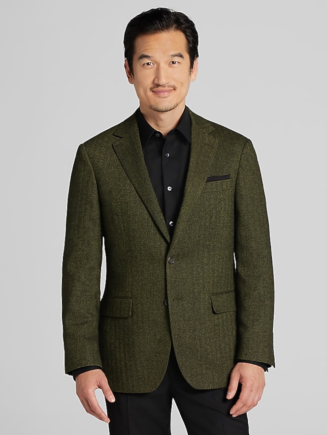 Wilke-Rodriguez Modern FIt Herringbone Sport Coat
