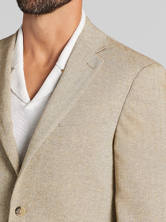 Wilke-Rodriguez Modern FIt Herringbone Sport Coat
