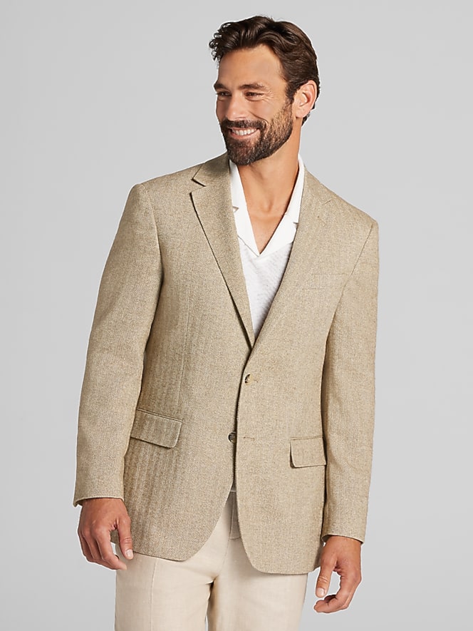 Wilke-Rodriguez Modern FIt Herringbone Sport Coat