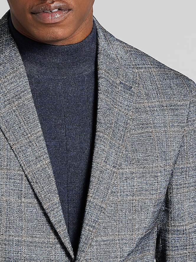 Joseph Abboud Modern Fit Windowpane Plaid Sport Coat