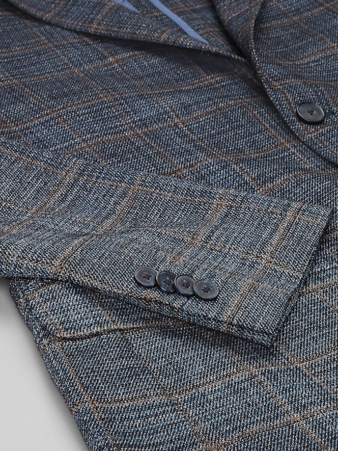 Joseph Abboud Modern Fit Windowpane Plaid Sport Coat