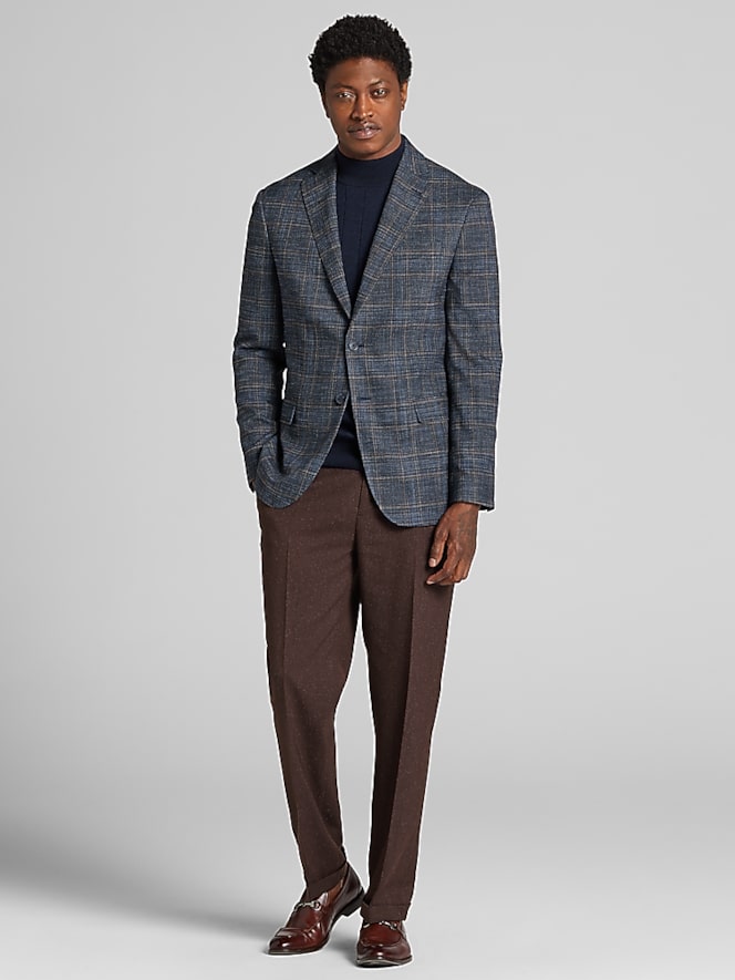 Joseph Abboud Modern Fit Windowpane Plaid Sport Coat