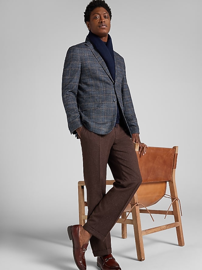 Joseph Abboud Modern Fit Windowpane Plaid Sport Coat