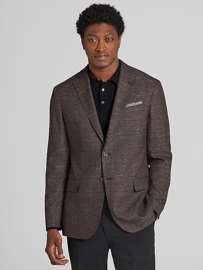 Joseph Abboud Modern Fit Plaid Sport Coat