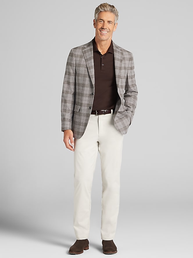Joseph Abboud Classic Fit Plaid Sport Coat
