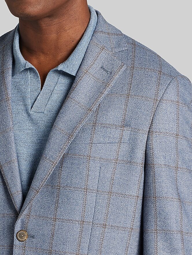 Joseph Abboud Modern Fit Windowpane Plaid Sport Coat