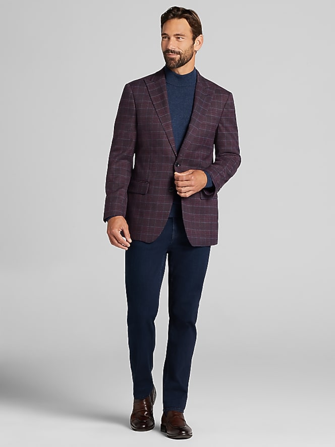 Wilke-Rodriguez Modern Fit Plaid Sport Coat