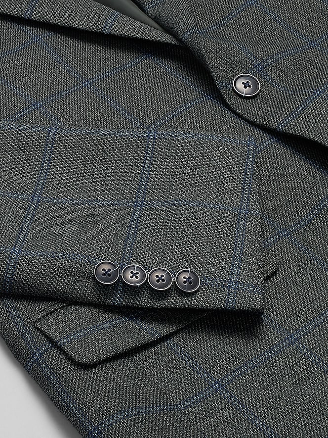 Wilke-Rodriguez Modern Fit Windowpane Plaid Sport Coat