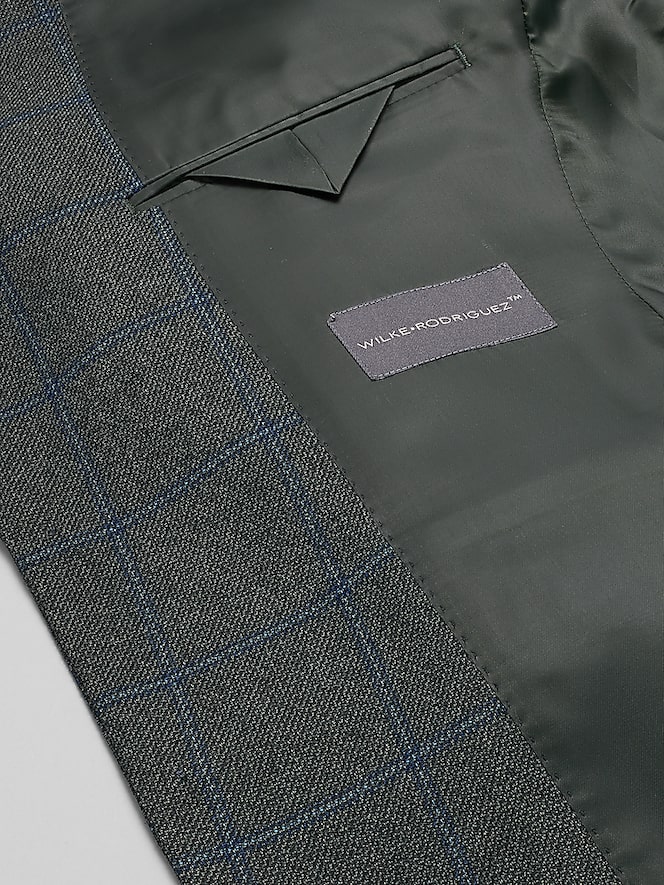 Wilke-Rodriguez Modern Fit Windowpane Plaid Sport Coat
