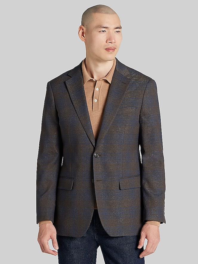 Wilke-Rodriguez Modern Fit Subtle Plaid Sport Coat