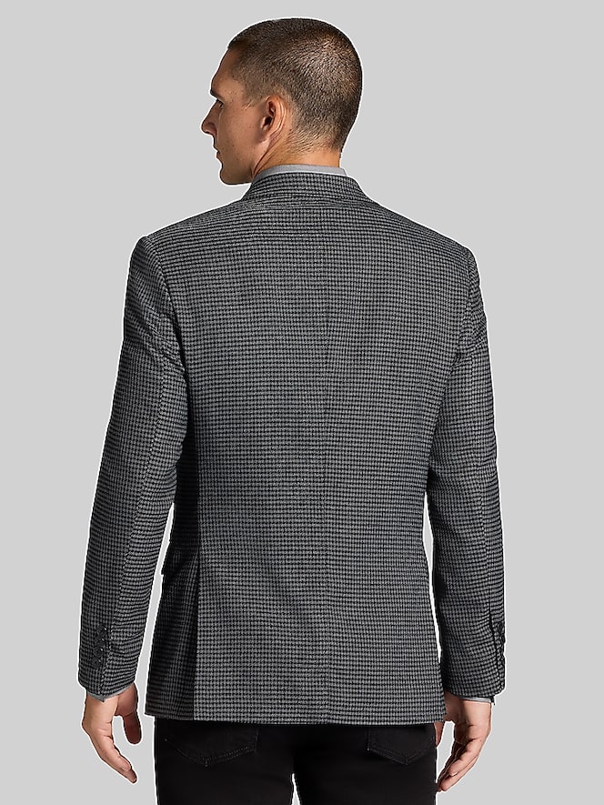 Wilke-Rodriguez Modern Fit Houndstooth Tic Weave Sport Coat