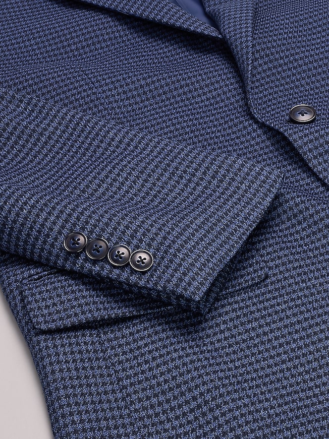 Wilke-Rodriguez Modern Fit Houndstooth Tic Sport Coat