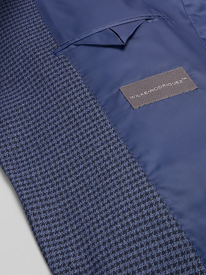 Wilke-Rodriguez Modern Fit Houndstooth Tic Sport Coat