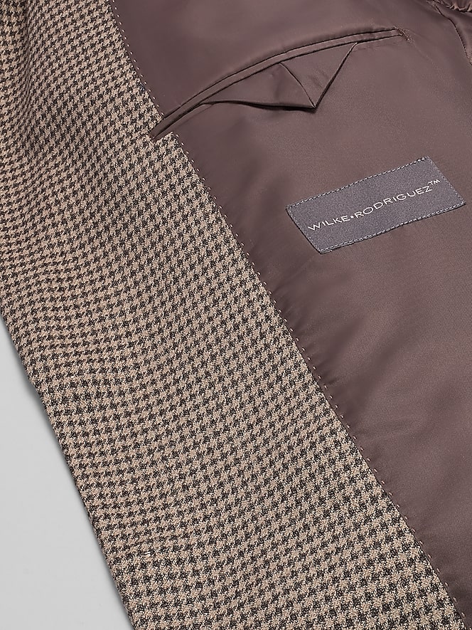 Wilke-Rodriguez Modern Fit Houndstooth Tic Weave Sport Coat
