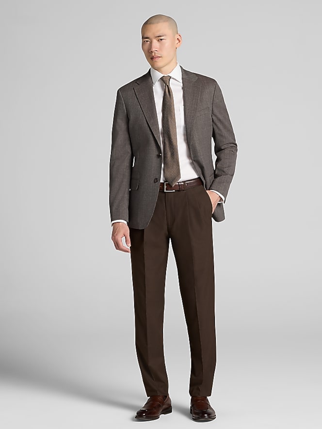 Calvin Klein Slim Fit Plaid Sport Coat