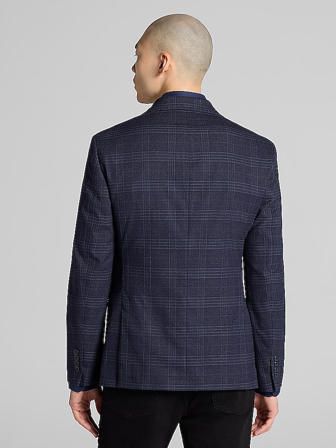 Calvin Klein Slim Fit Plaid Sport Coat