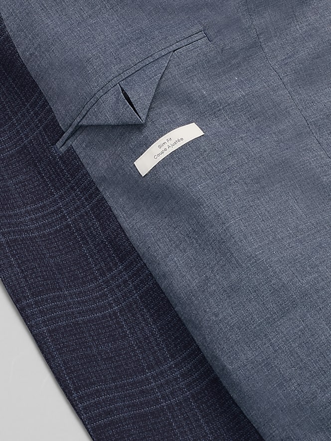 Calvin Klein Slim Fit Plaid Sport Coat