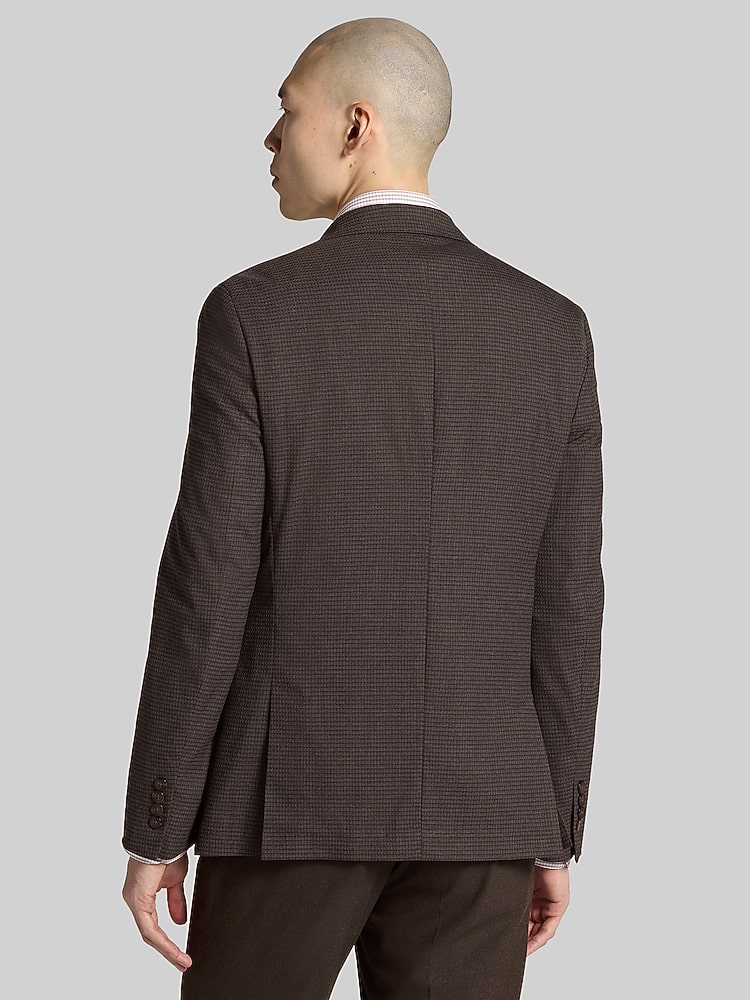 Calvin Klein Slim Fit Check Sport Coat, Bronze Check/Plaid - Brown