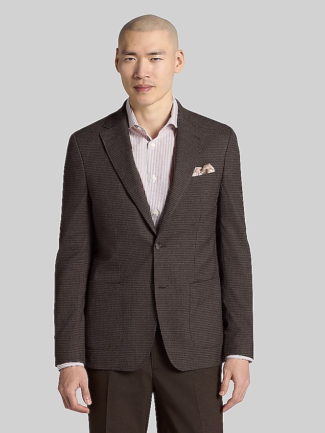 Calvin Klein X-Fit Slim Fit Check Plaid Sport Coat