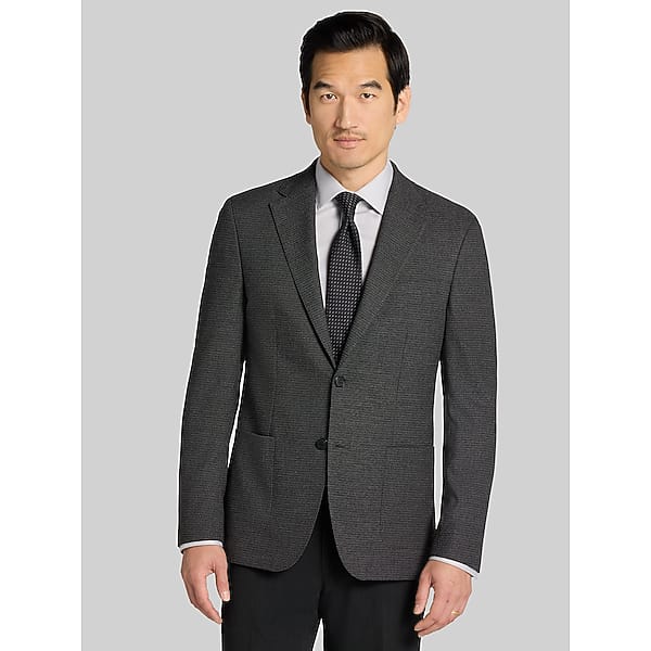 Calvin Klein Men's Slim Fit Sport Coat Med Gray Solid - Size: 46 Regular