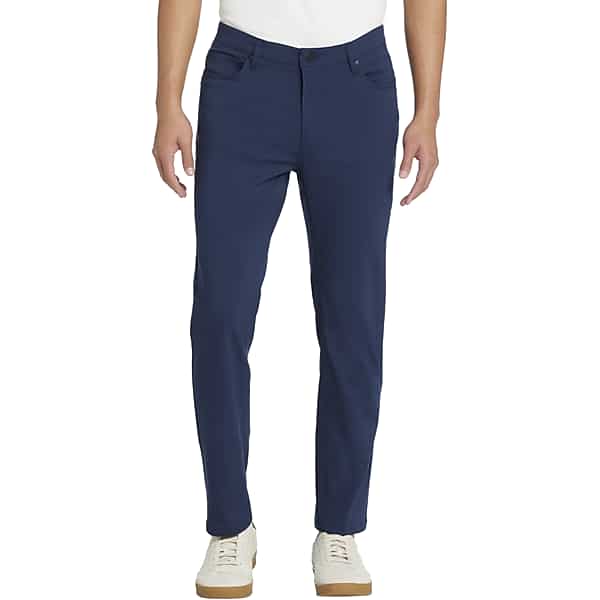 Awearness Kenneth Cole Men's Slim Fit Performance Tech 5-Pocket Pants Navy Solid - Size: 48W x 32L TMW201B48201