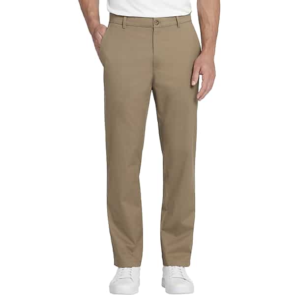 Joseph Abboud Men's Modern Fit Comfort Stretch Chinos Dark Taupe - Size: 34W x 36L TMW203B34620
