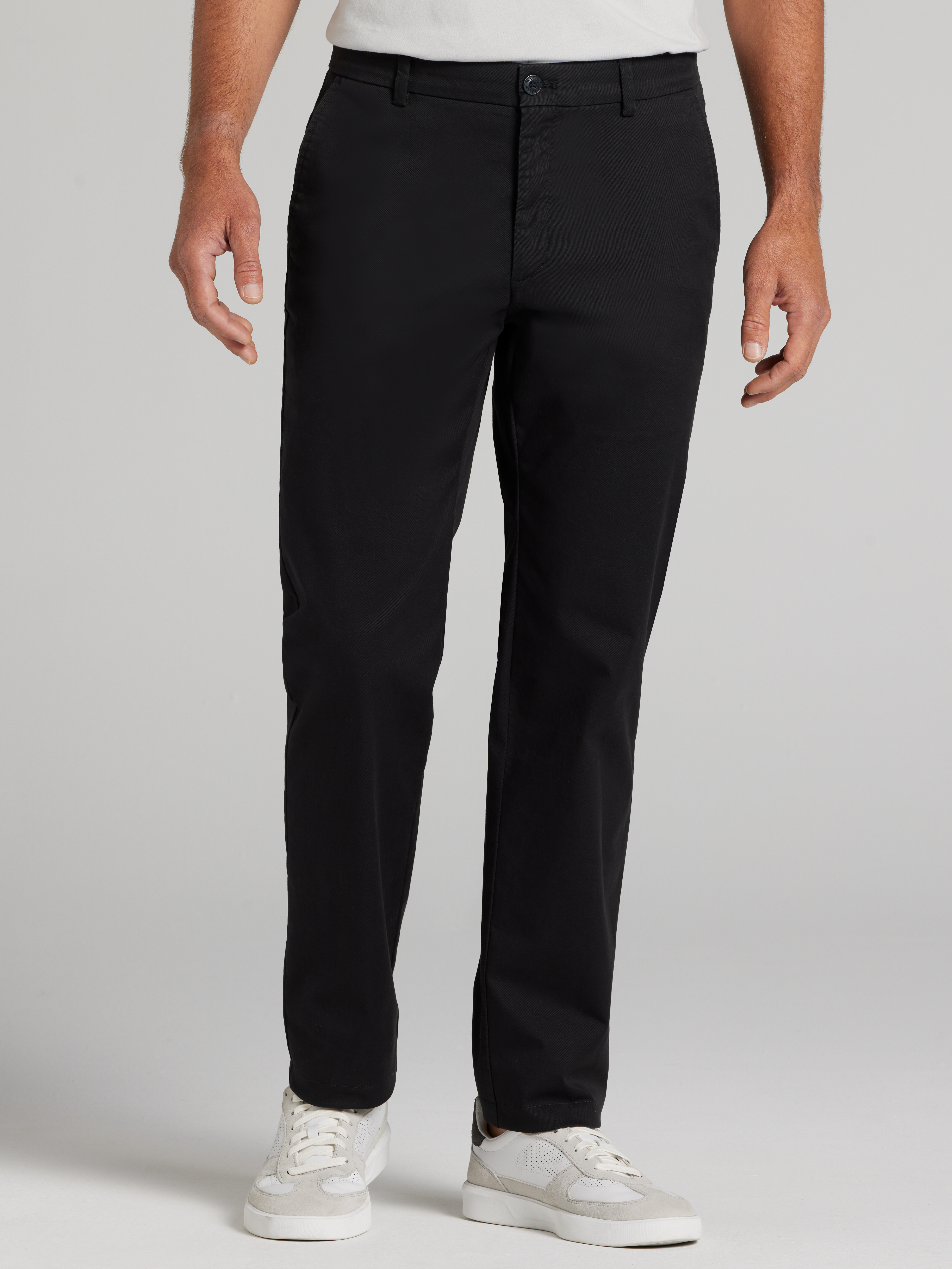 Joseph Abboud Modern Fit Comfort Stretch Chinos, Black - Size: 36