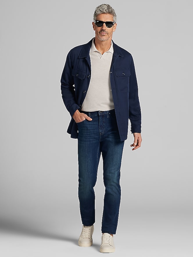 Joseph Abboud Athletic Fit Comfort Stretch Jeans, Dark Wash - Image 3 of 3