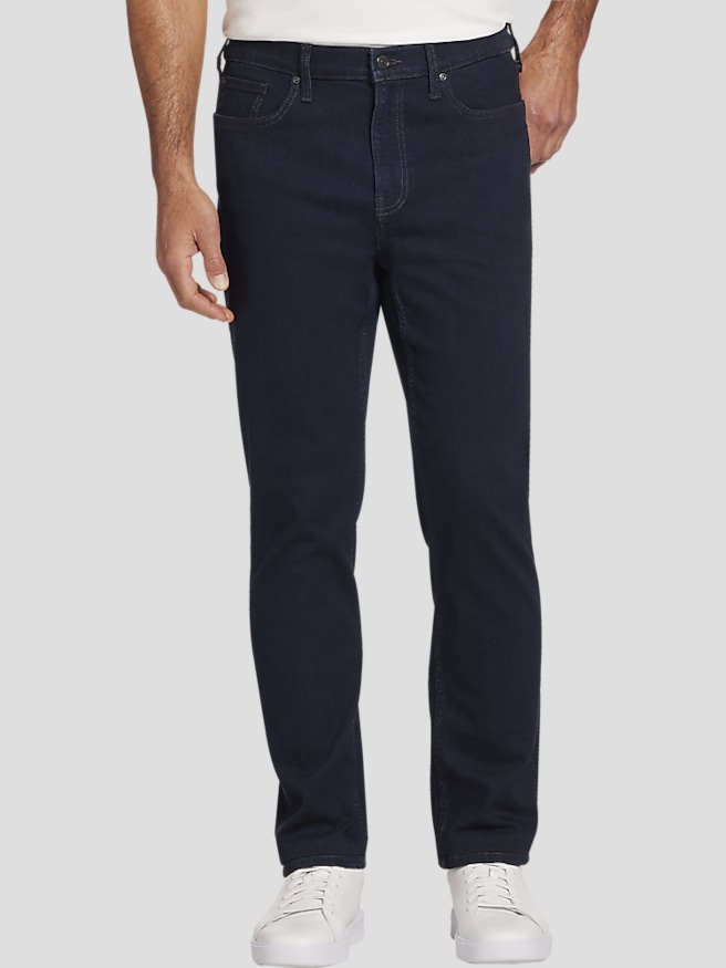Joseph Abboud Men's Athletic Fit Comfort Stretch Jeans , Rinse / Blue