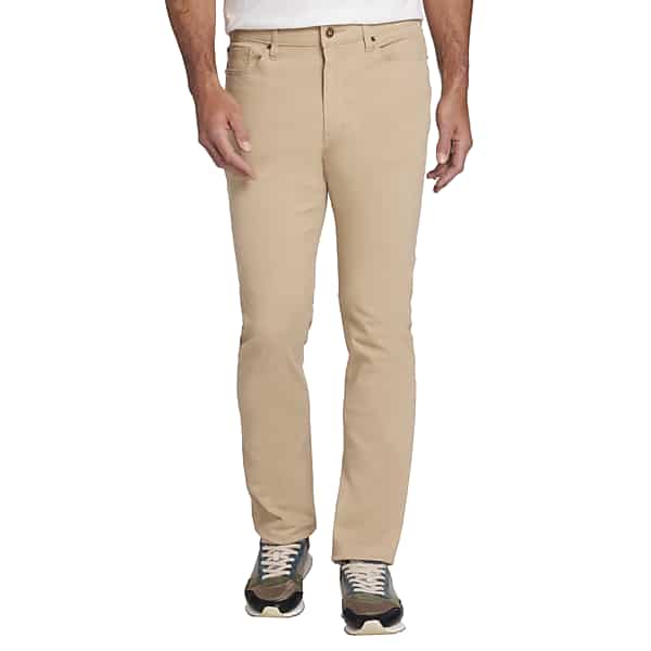 Joseph Abboud Men's Slim Fit Comfort Stretch 5-Pocket Pants Tan - Size: 31W x 30L