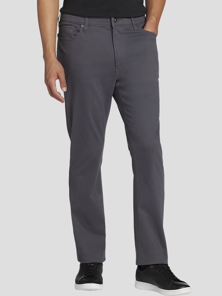 Joseph Abboud Slim Fit Comfort Stretch 5-Pocket Pants, Charcoal