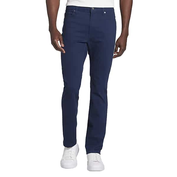 Joseph Abboud Men's Slim Fit Comfort Stretch 5-Pocket Pants Navy - Size: 46W x 34L TMW20KB46F27