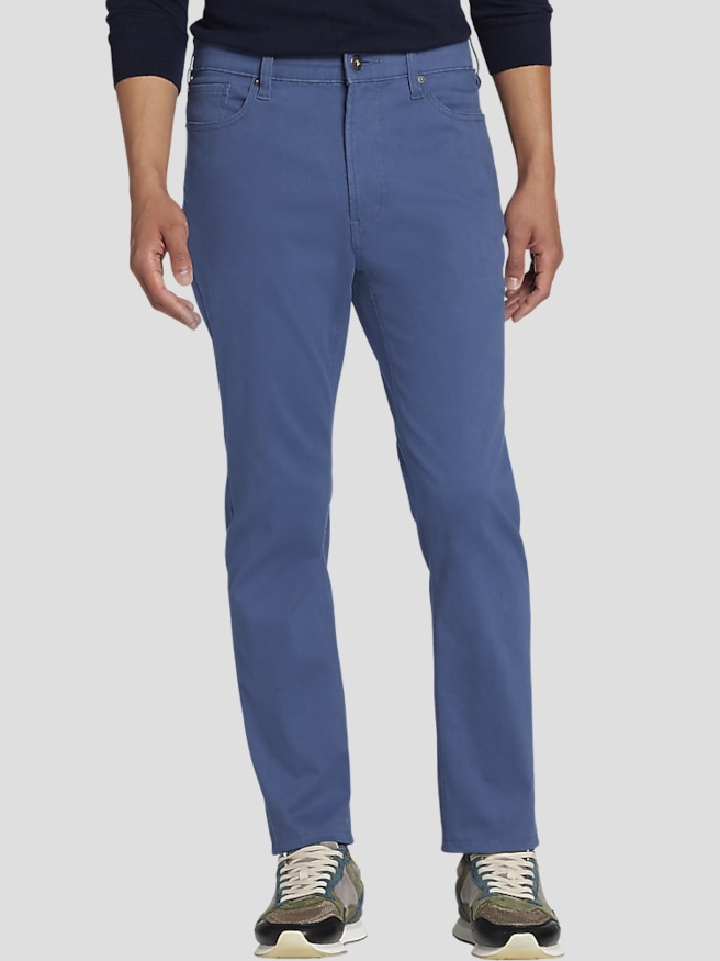 Joseph Abboud Men's Slim Fit Comfort Stretch 5-Pocket Pants , Vintage Denim / Blue