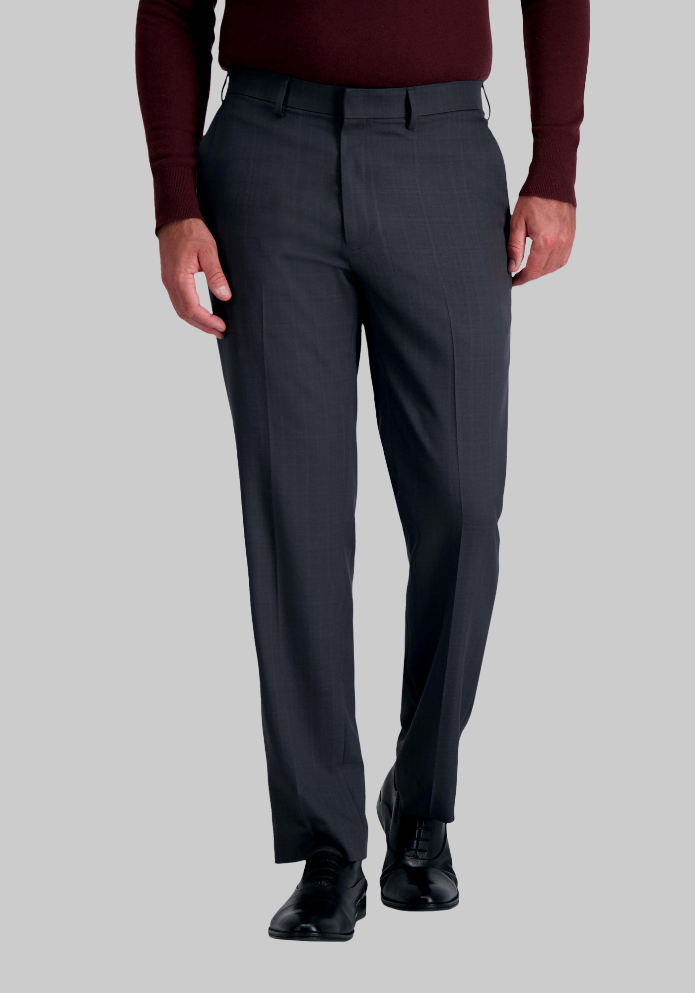 Premium Comfort Straight Fit Flat Front Dress Pant