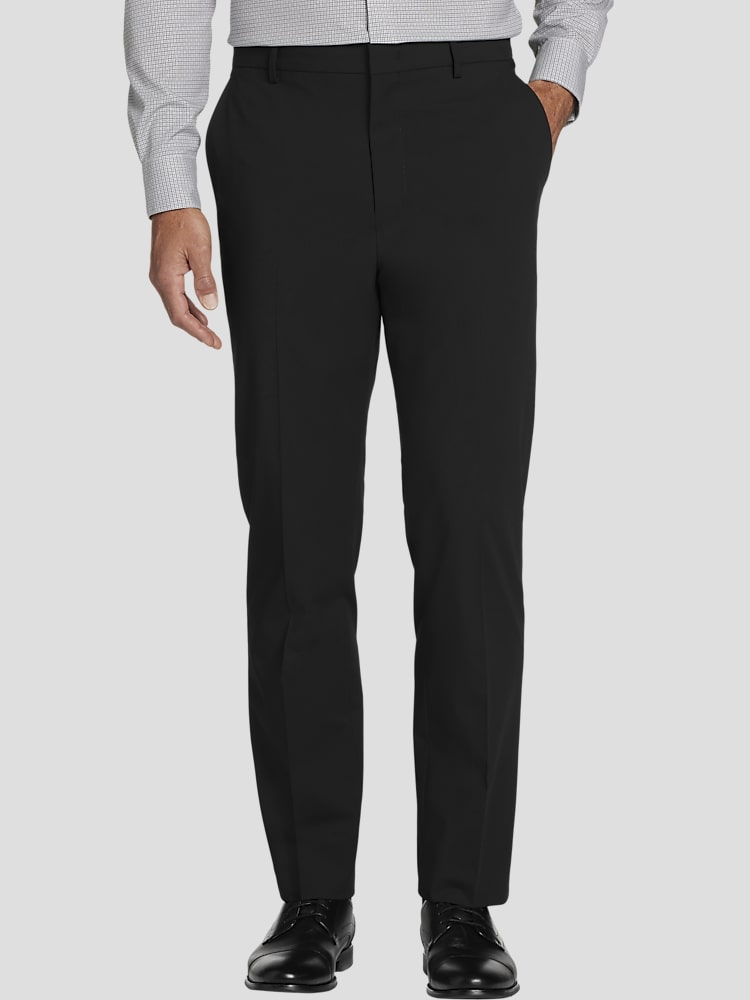 mens black dress pants flowy Men's Black Performance Dress Pants (Tailored Stretch Slacks) – Twillory