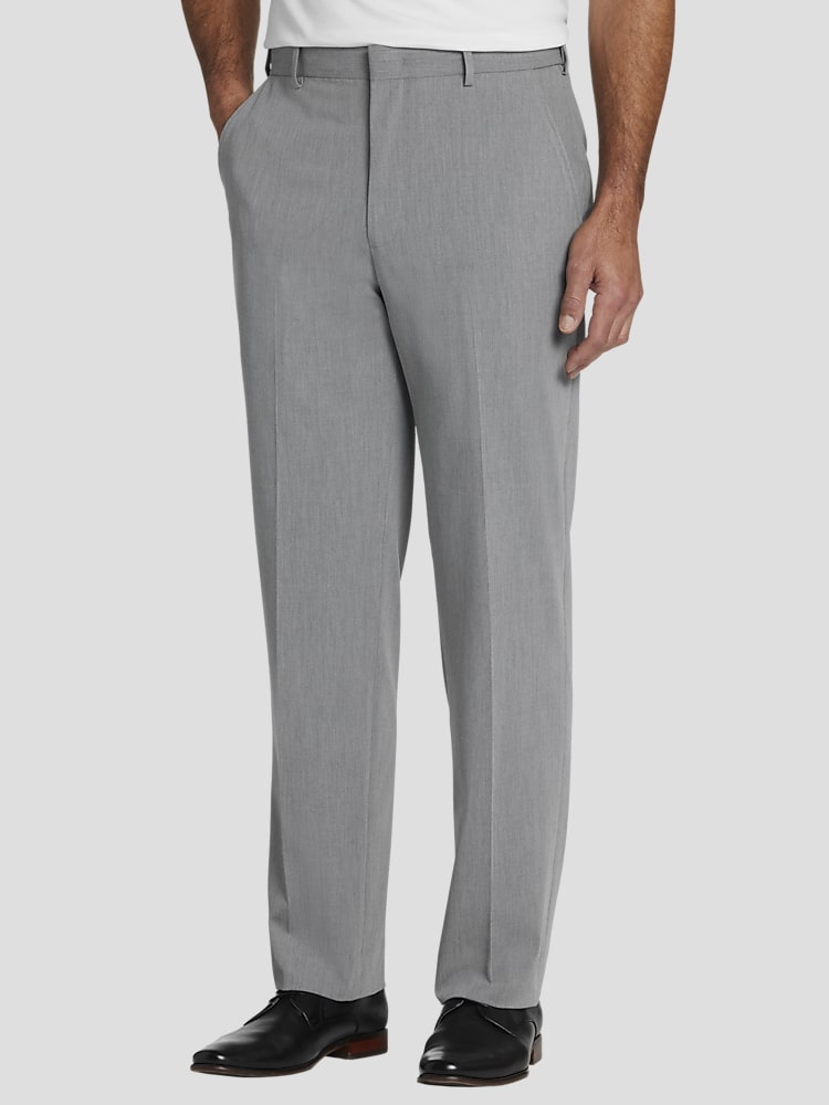Joseph Abboud Classic Fit Luxe Stretch Dress Pants, Grey - Gray - Big & Tall  | Dress Pants | Men's Wearhouse
