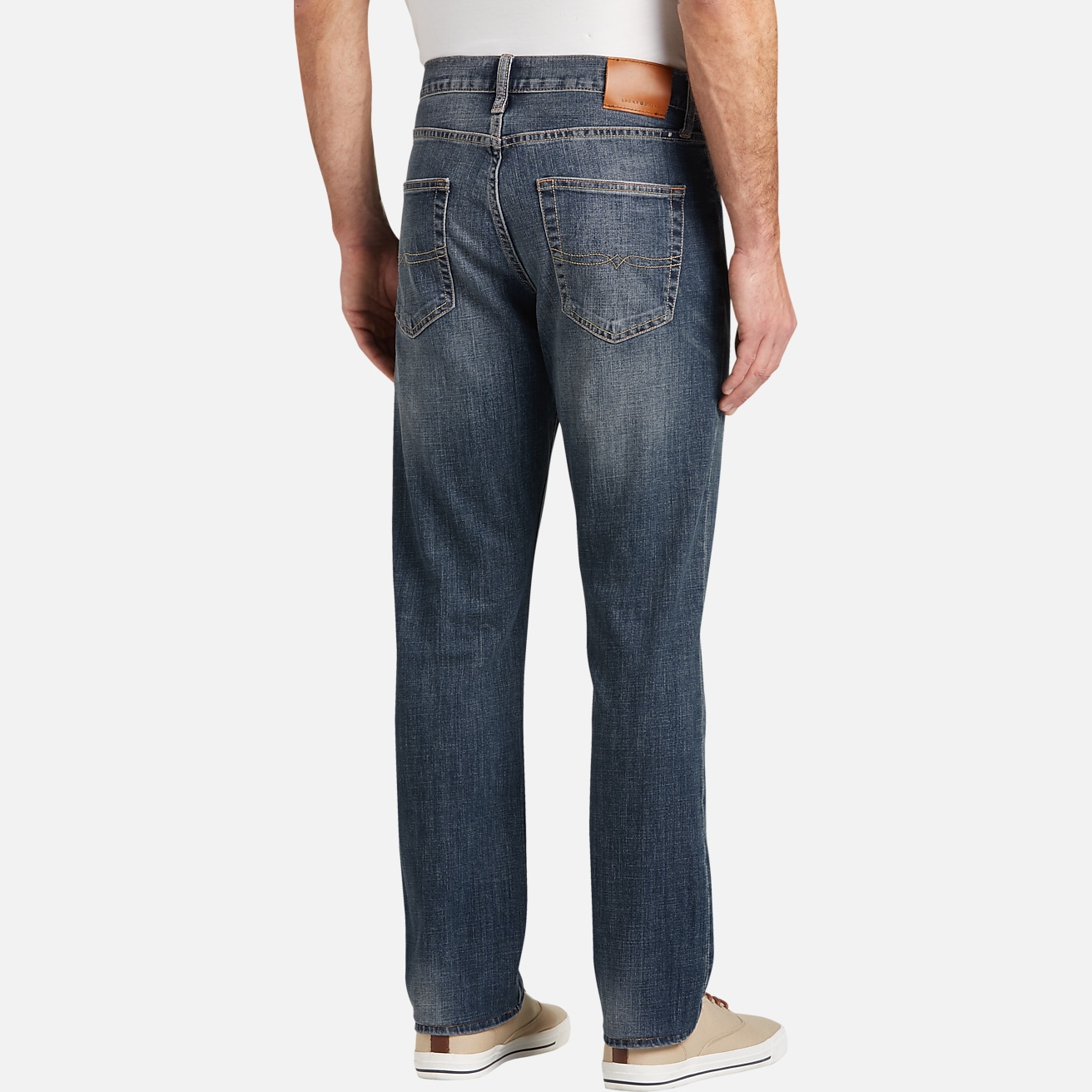 Lucky Brand Men's 410 Athletic Fit Straight Leg Coolmax Jeans